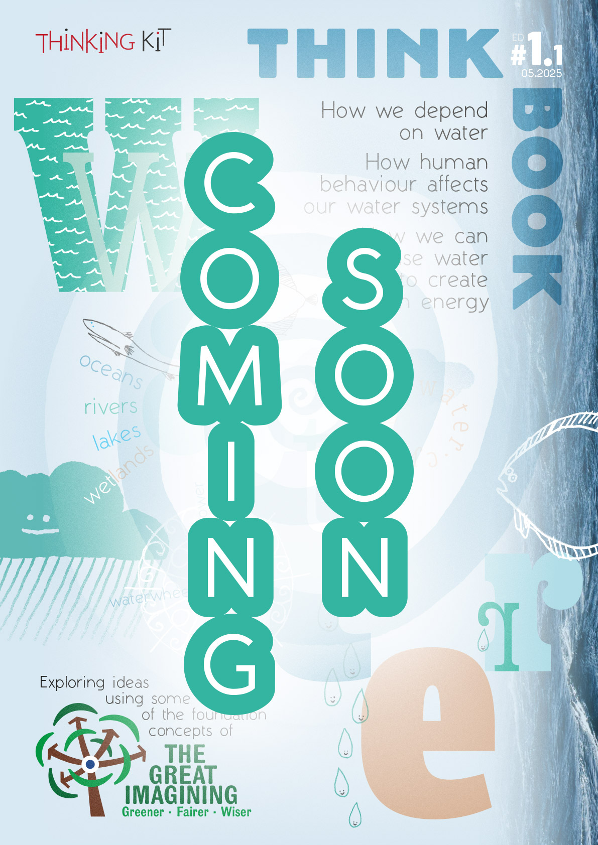 Coming Soon card for Think Book Water